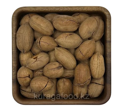 Пекан в скорлупе темный
